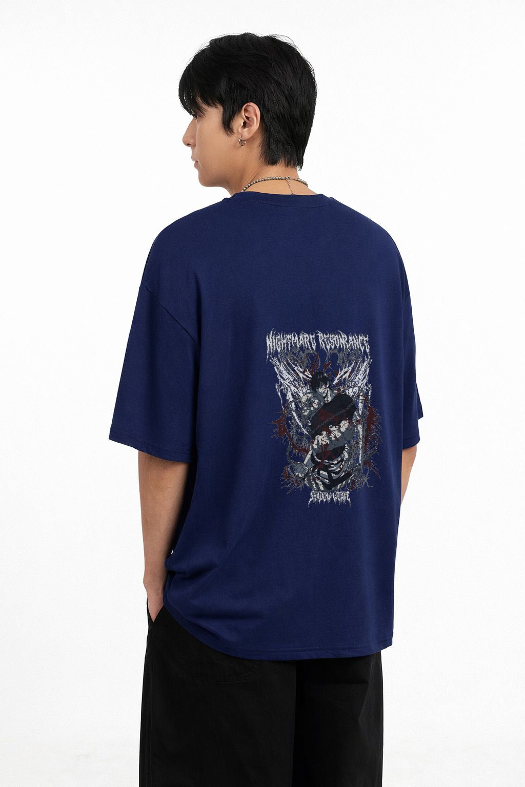 Nightmare Resonance: Graphic Oversized Tee — 240 GSM