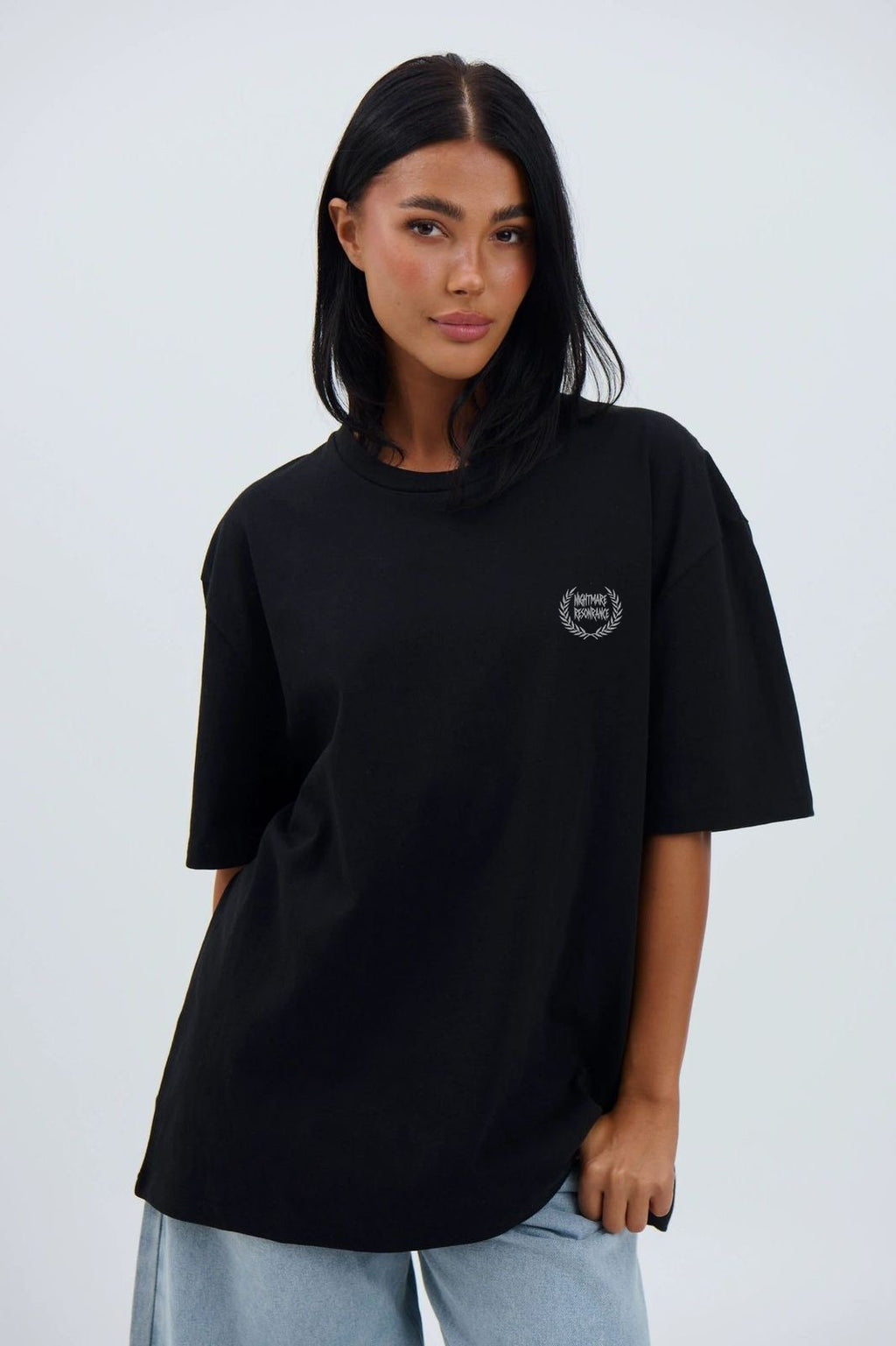 Nightmare Resonance: Graphic Oversized Tee — 240 GSM