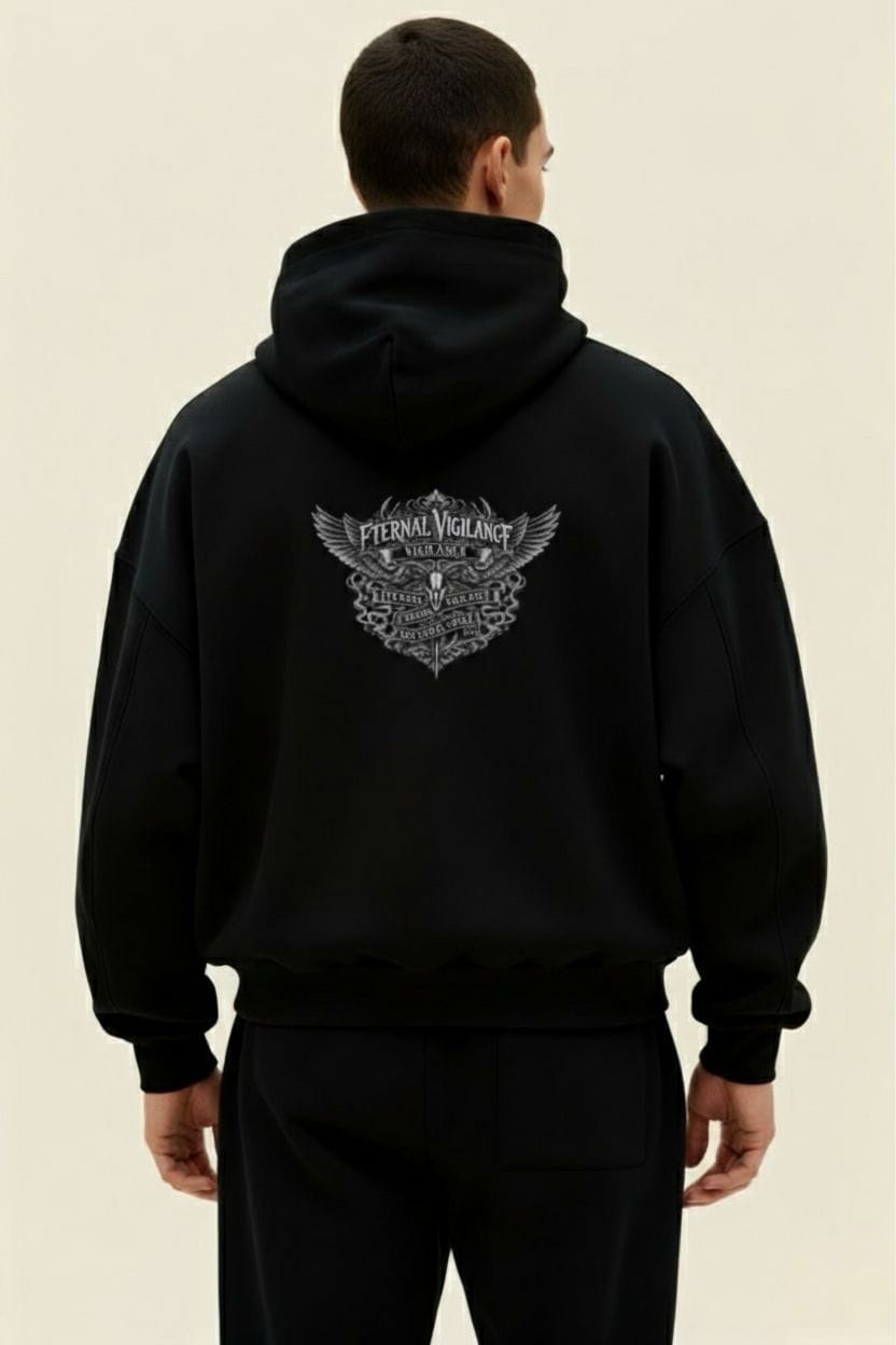 Eternal Vigilance Oversized Hoodie – 400 GSM