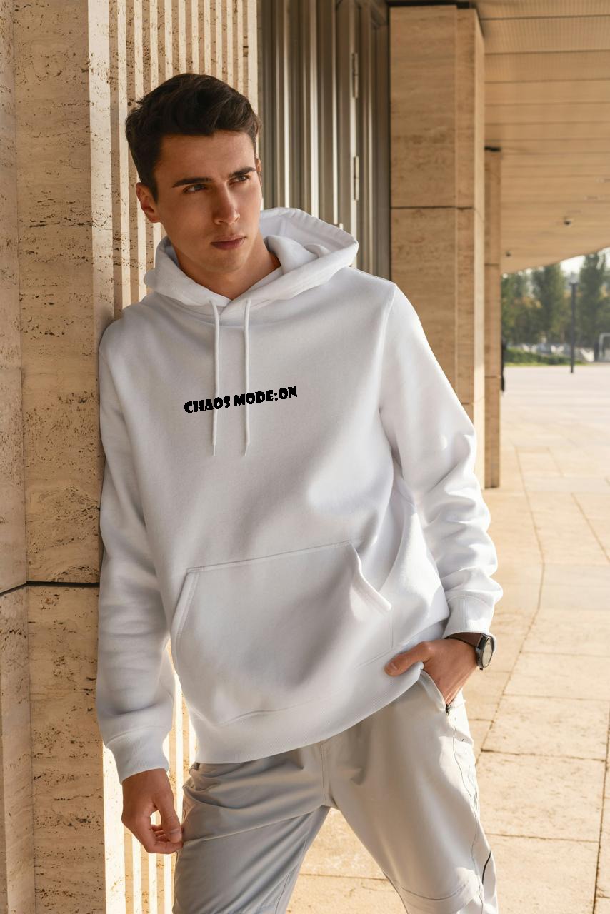 Unisex Streetwear Oversized White Hoodie — 400 GSM