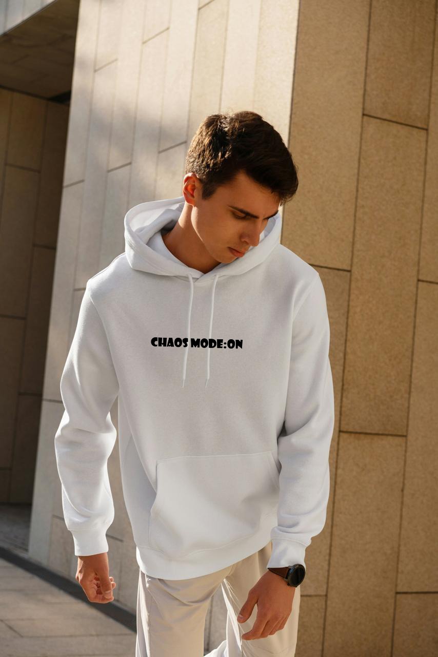 Unisex Streetwear Oversized White Hoodie — 400 GSM