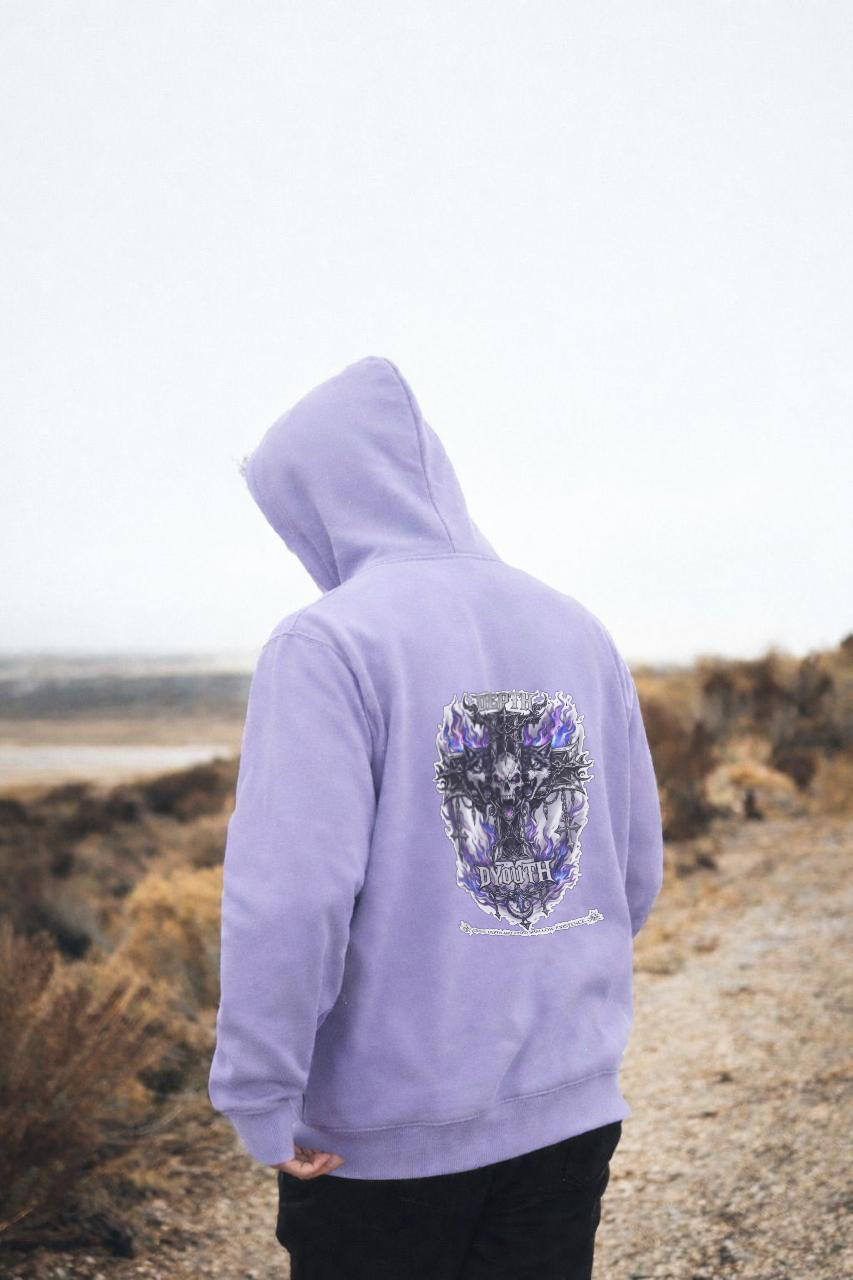 DEPTH Streetwear Unisex Oversized Black Hoodie — 400 GSM