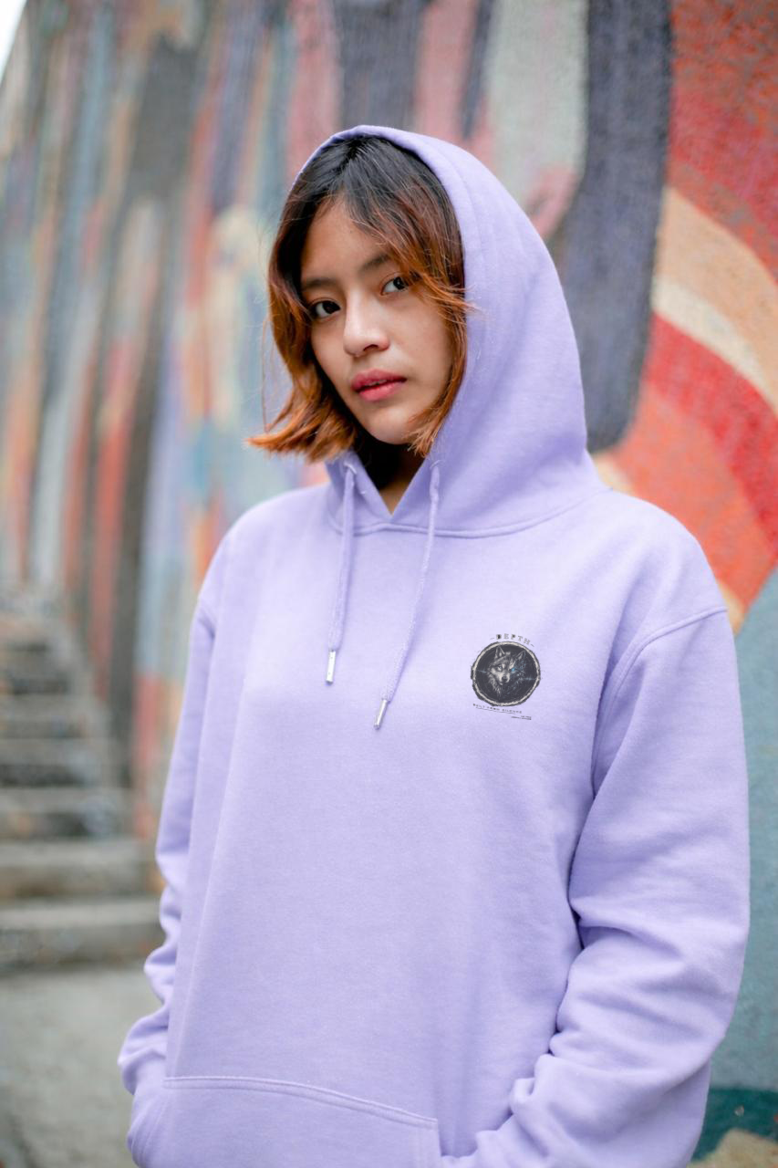 DEPTH Streetwear Unisex Oversized Black Hoodie — 400 GSM