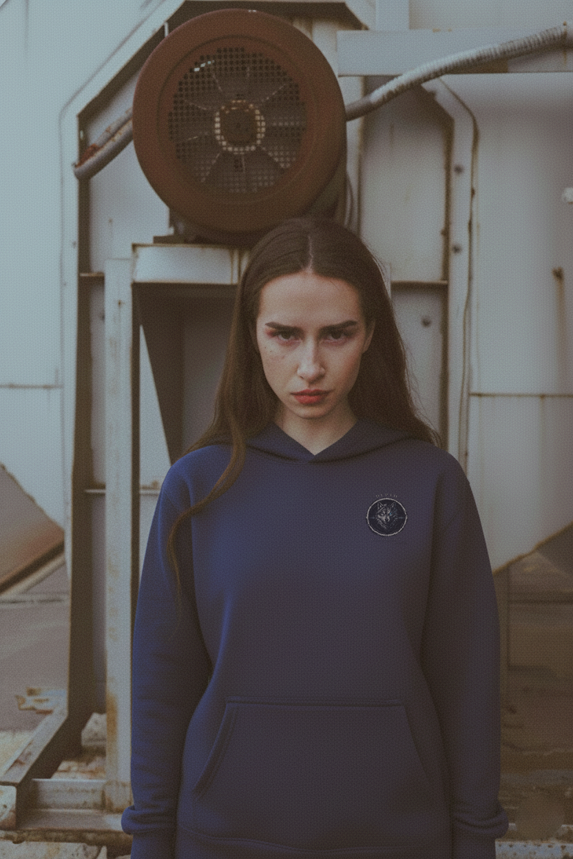 DEPTH Streetwear Unisex Oversized Black Hoodie — 400 GSM